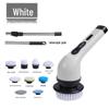 7-in-1 Cordless Electric Spin Scrubber with Retractable Long Handle.