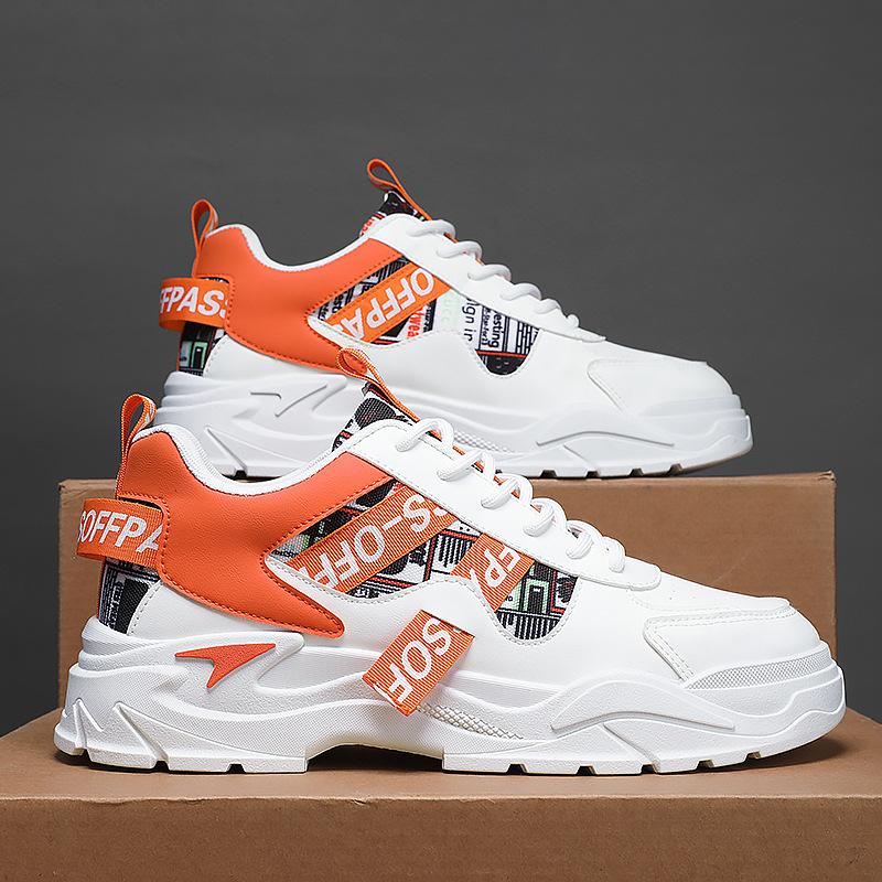 Men's Shoes 2025 New Spring Tide Brand Versatile Student Leisure Sports Running Heightened Thick-soled Fried Street Dad Tide Shoes