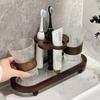 Chinese Style Electric Toothbrush & Storage Rack Set with Mouthwash Cup