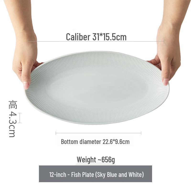 ZISIZ Simple White Ceramic Tableware