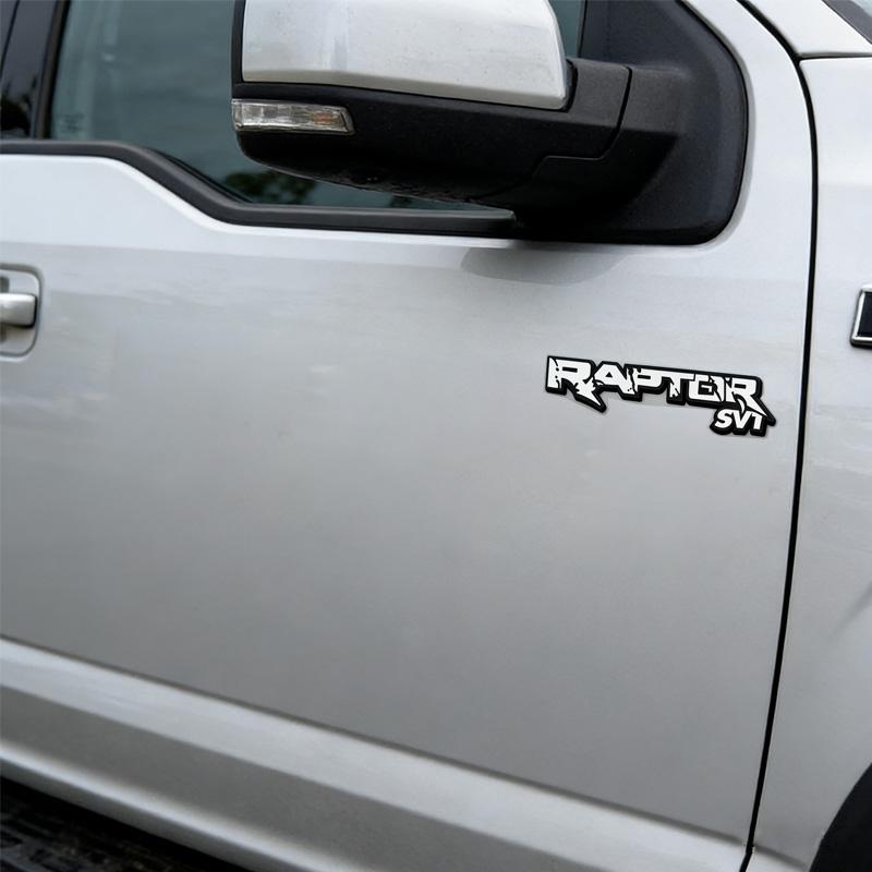 3D Metal R-APTO-R SVT Car Body Sticker For F-or-d F-ocu-s Winged Tiger, M-ustan-g R-aptor Modification Accessories