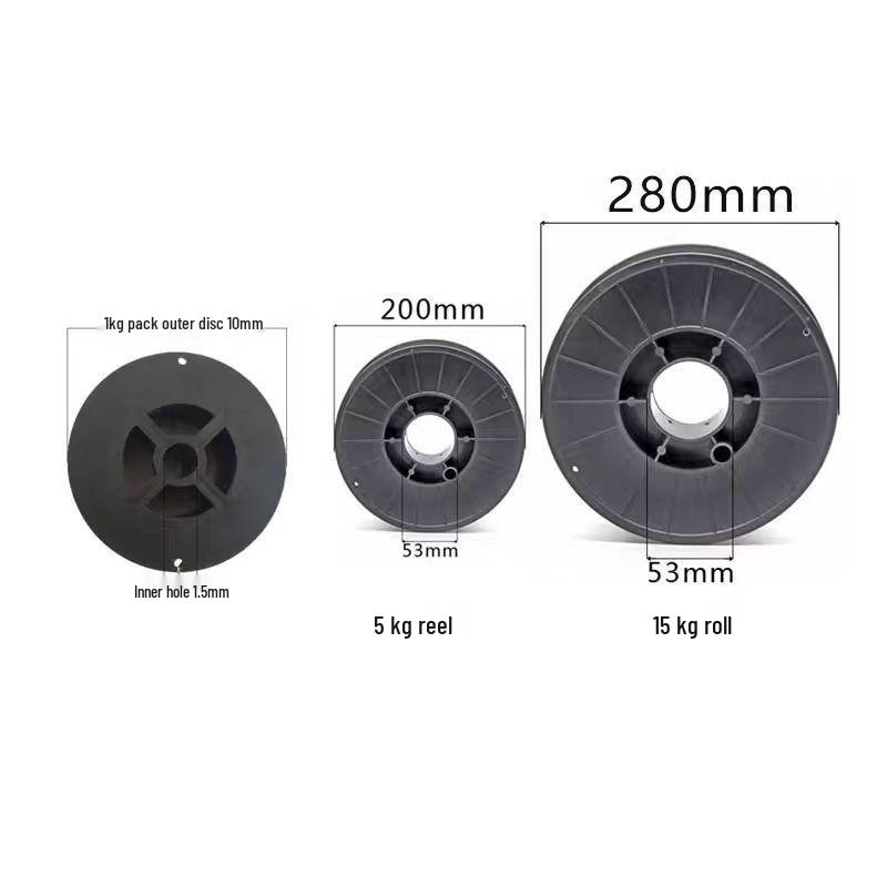 Dual-Protection Carbon Steel Welding Wire ER50-6/ER70-6, Solid Core, 1kg (0.8/1.2mm)