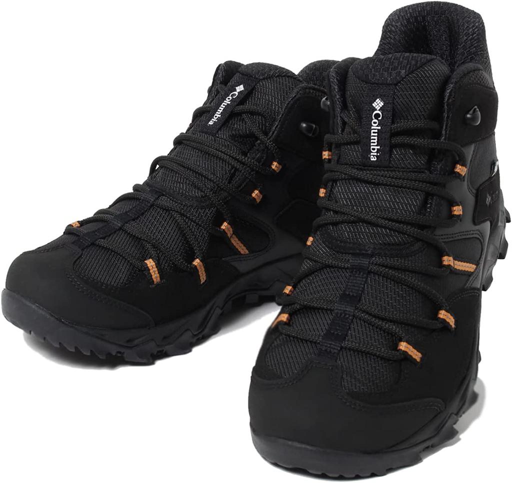 Columbia Sabre Five Mid Outdry Wide YI8135 Shoes 28cm Gold Amber Men's Black,