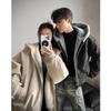 American Retro Mountain Eagle Hooded Cotton Jacket: Men's & Women's Winter Thickened Velvet Trendy Warm Couple Outerwear