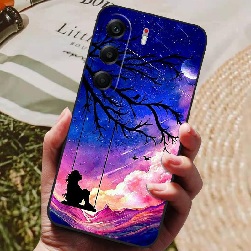 Etui dla Tecno Camon 40 40Pro 4G Miękkie Silikonowe Luksusowe Wstrząsoodporne Etui dla Camon 40 Pro CM5 CM6 TPU Coque Słodki Kot Funda Shell