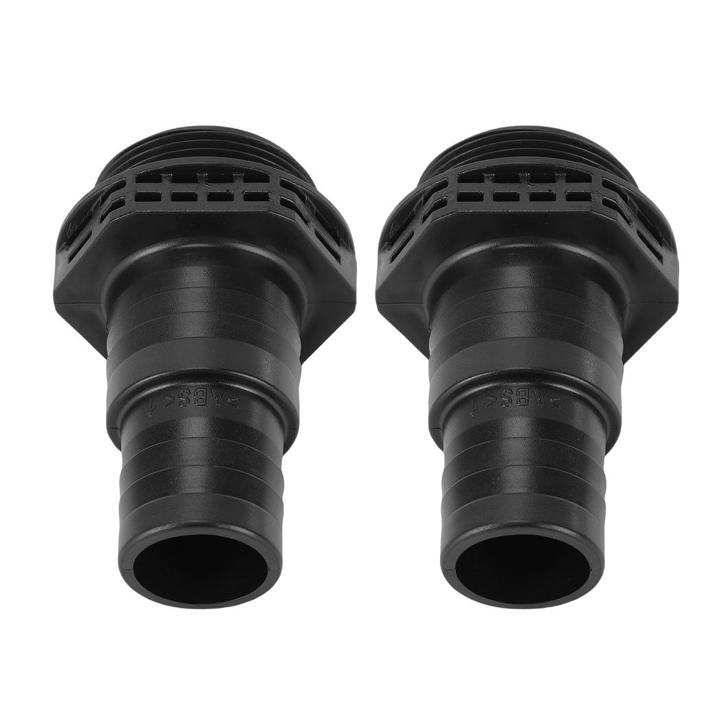 2 Peças Conectores de Bomba ABS 32 38mm, SPS100 SPS75 SPS50 SPS25 Bomba de Areia Piscina Spa Adaptador de Saída de Reposição Conexões Preto