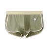 Men Boxer Underwear Mid-rise Tight Cut High Elasticity Shorts Briefs Patchwork Color Ribbed U-Convex Panties