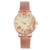 Art Flower Ladies Watch Women's Watch Milan Quartz Watch with Mesh Strap Women's Watch