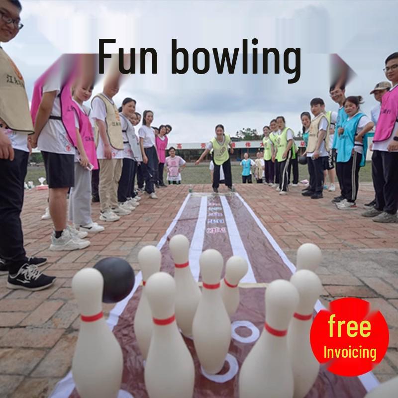 Large Indoor/Outdoor Bowling Game Set for Kids and Adults - Perfect for Team Building and Leisure Activities