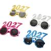 2027 New Year's Eve Decorative Round Lens Glasses for Parties & Gatherings