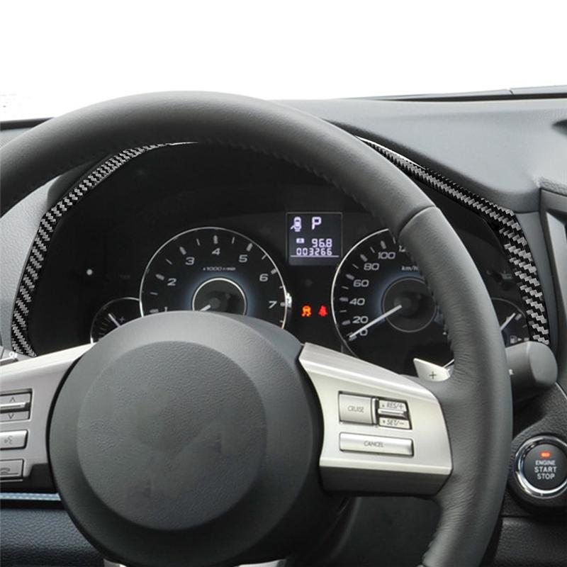 Углеродное волокно Для Subaru Legacy Outback 2010-2014 Панель Рамка Спидометра Накладка Декоративная Наклейка Аксессуары для Интерьера-A87Q carbon fiber pattern