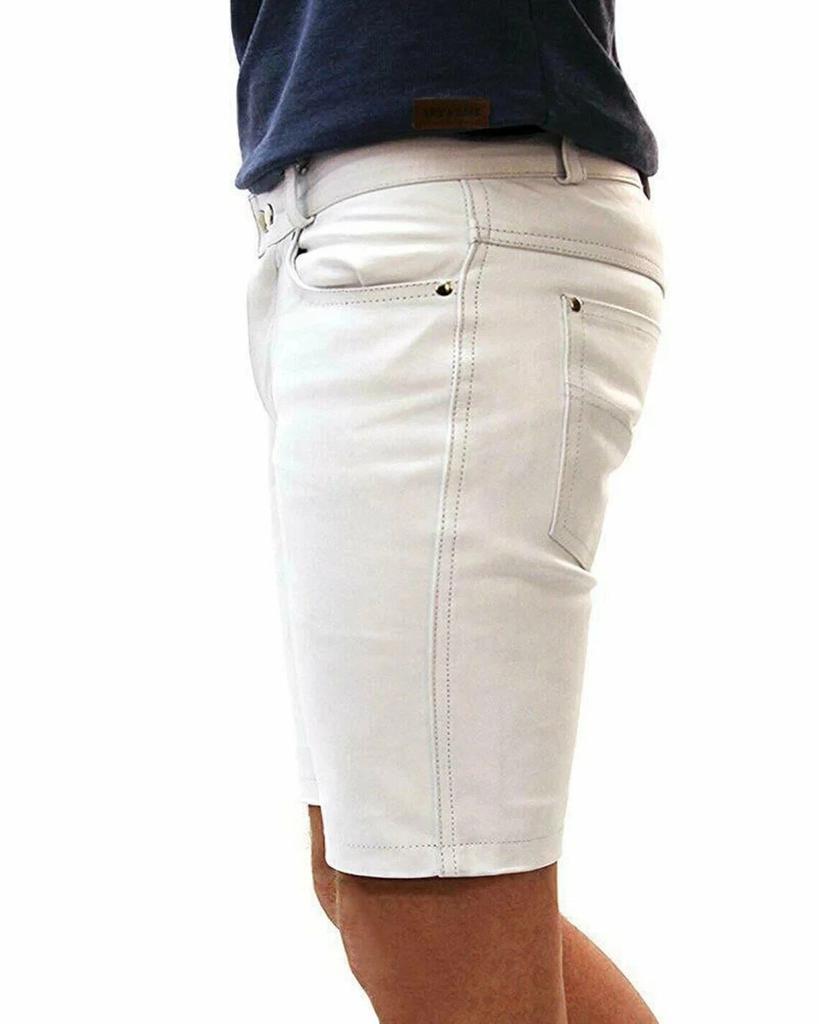 Leather Lambskin Men Biker Gym Unique Genuine White Boxer Stylish Shorts 100%