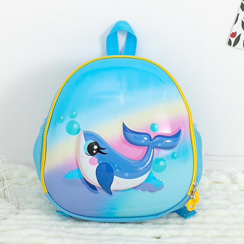 Cartoon Dolphin Childrens School Bag With Lightweight Eva Material For Toddlers