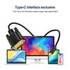 USB C 3.1 To VGA Adapter 1080P Type-C Male To VGA Male Video Converter Cable For HDTV Projector Laptop Monitor
