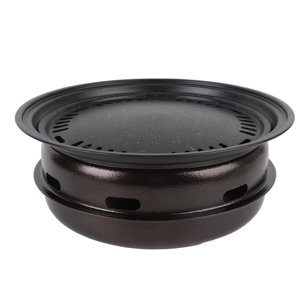 Charcoal Barbecue Stove Round Smokeless Charcoal Grill Stove with Thickened Grill Net for Home Comme