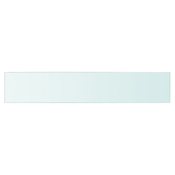 VidaXL Panneau pour étagère Verre transparent 80 x 15 cm
