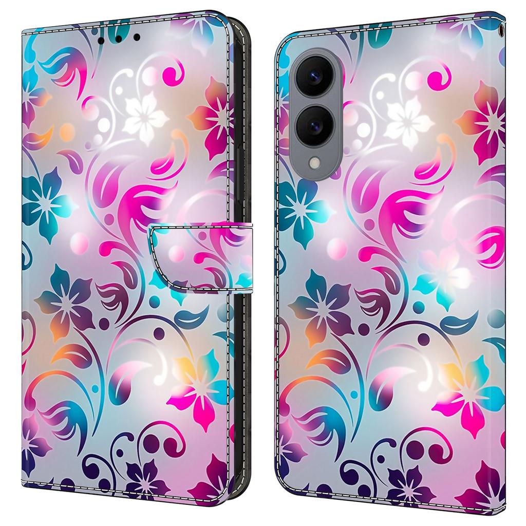 For Samsung Galaxy S25 Edge Case Wallet Stand Pattern Printing PU Leather Flip Phone Cover