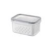 Rectangular Transparent Food-Grade Plastic Storage Box with Lid for Refrigeration
