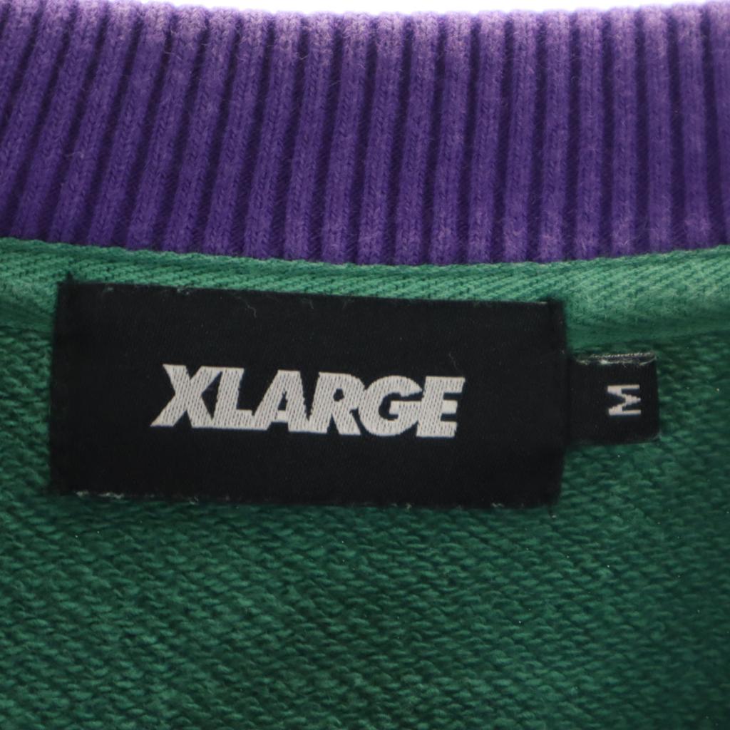 XLARGE Long sleeve sweat trainer M green Men's Used