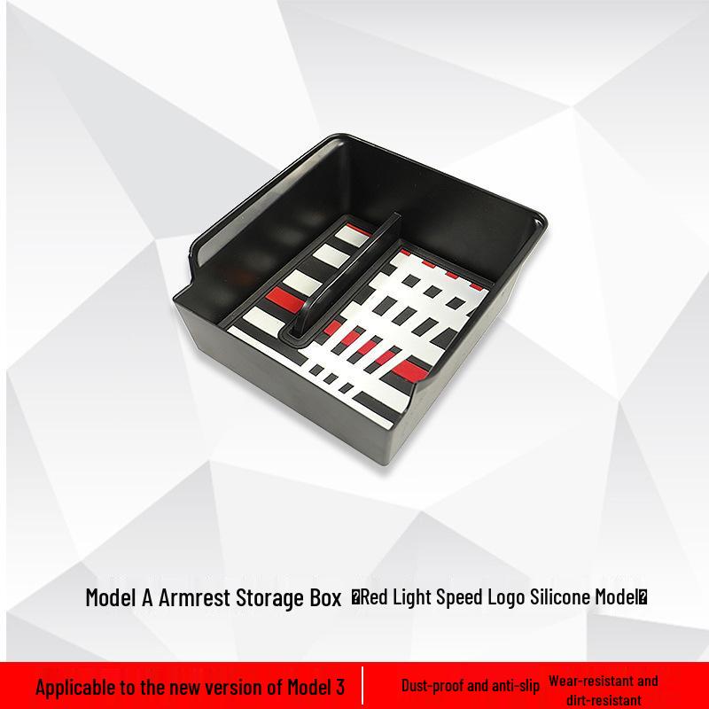 Updated Model 3/Y Center Console Armrest Storage Box for Tesla - Essential Car Accessory