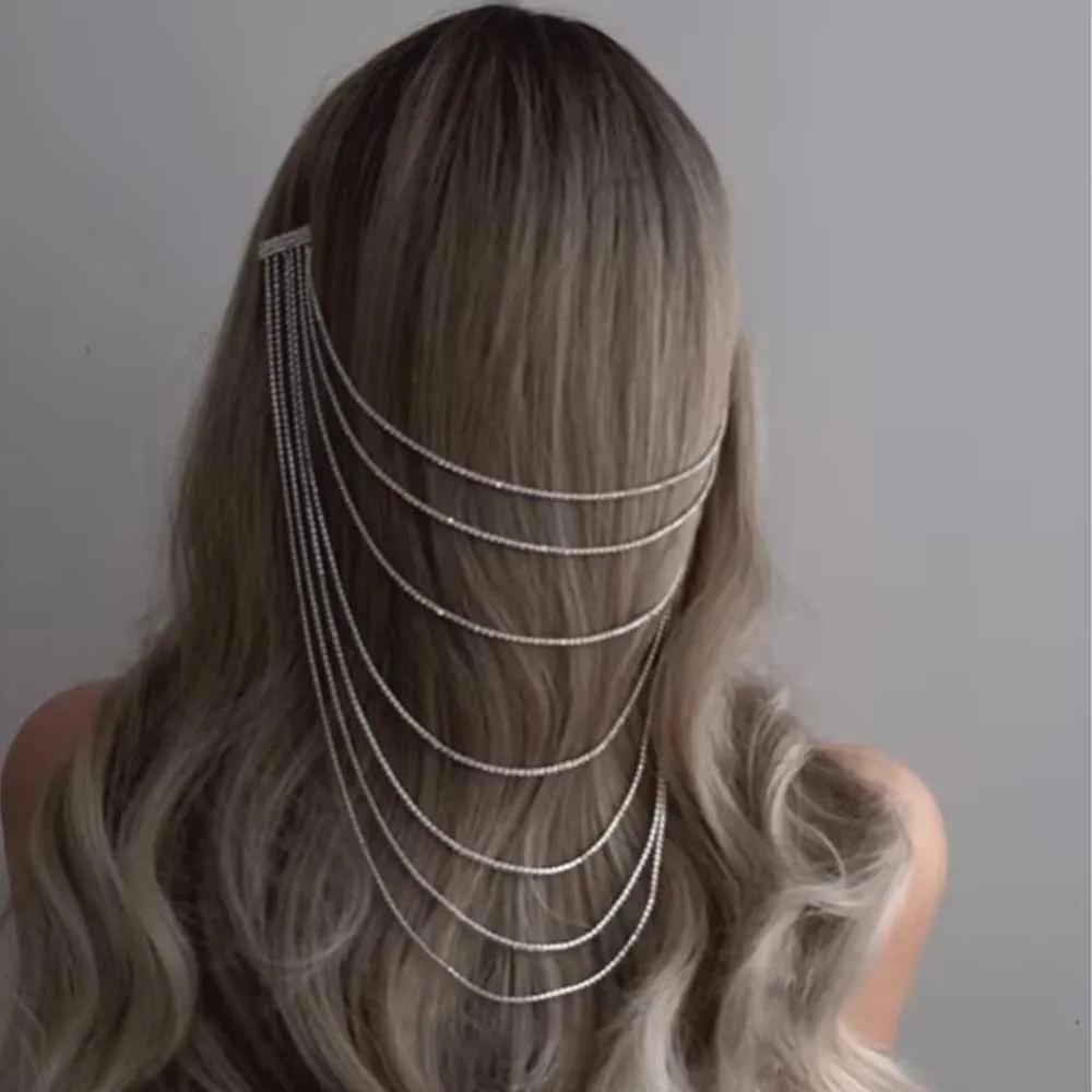 Fascia con Nappe Abito da Sposa Fascia Multistrato con Strass Accessorio Fascia da Donna Accessori per Capelli per Donne Tiara Compleanno
