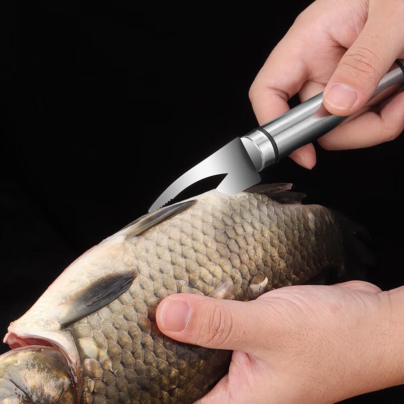 BJ 304 Stainless Steel Shrimp Deveiner Tool, Double-Ended Shrimp Deveiner Knife, Longan Pit Remover, Prawn Deveining Knife