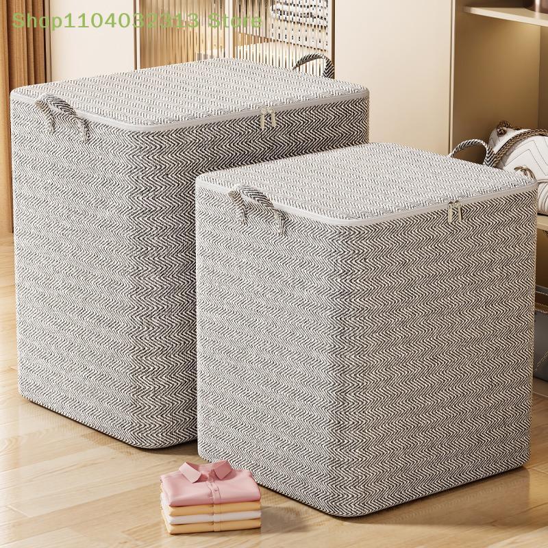 Panier à Linge Organisateur Sac 220L Pour Stockage de Vêtements Grande Taille Avec Couvercle Pliable Bébé