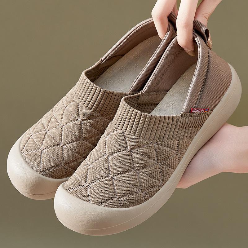 Women's Casual Breathable Slip-On Low-Cut Shoes - Soft Sole, Non-Slip, Closed Heel, Spring/Autumn Style