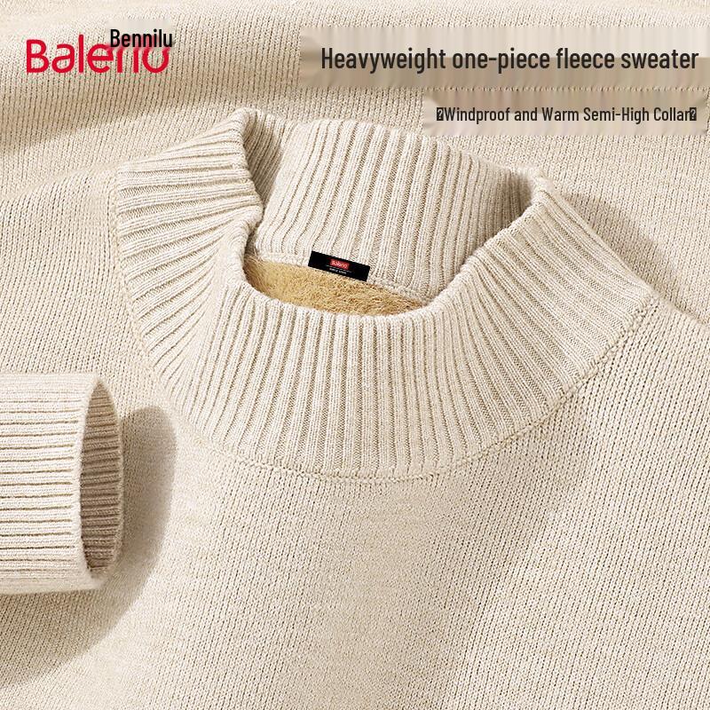 Baleno Men's Thickened Thermal Knit Sweater