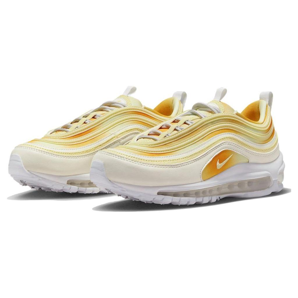 Nike Air Max 97 Yellow Tie-Dye Women Sneakers Sail Citron-Tint Laser-Orange FN0321-100