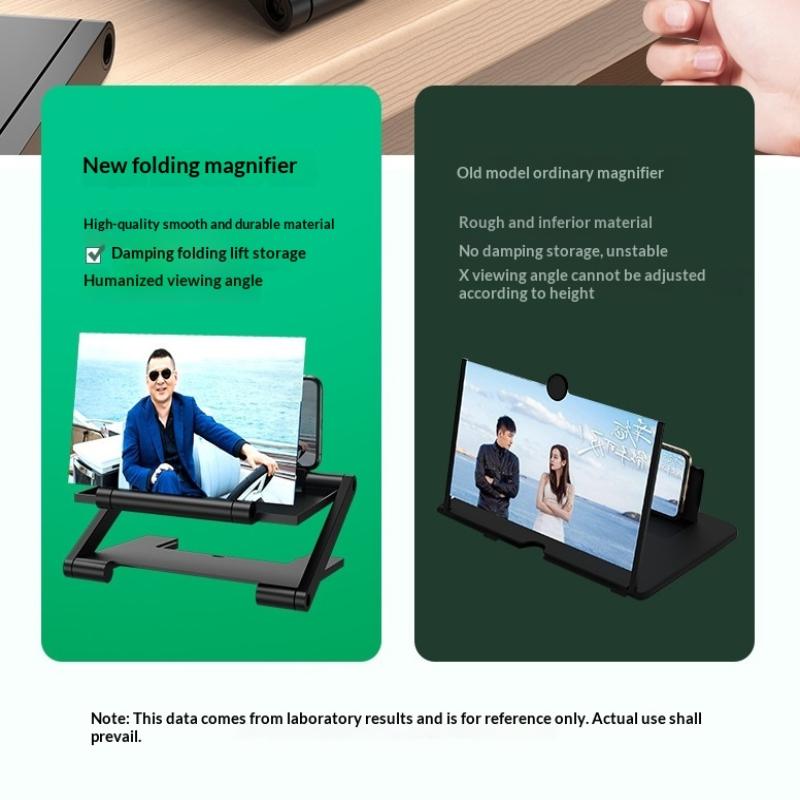 HD 3D Video Magnifier Phone Screen Expander Handsfree Amplifier for Watching Sports At Home or Picnic