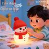 Christmas Snowman & Santa Silicone Night Light Ornament
