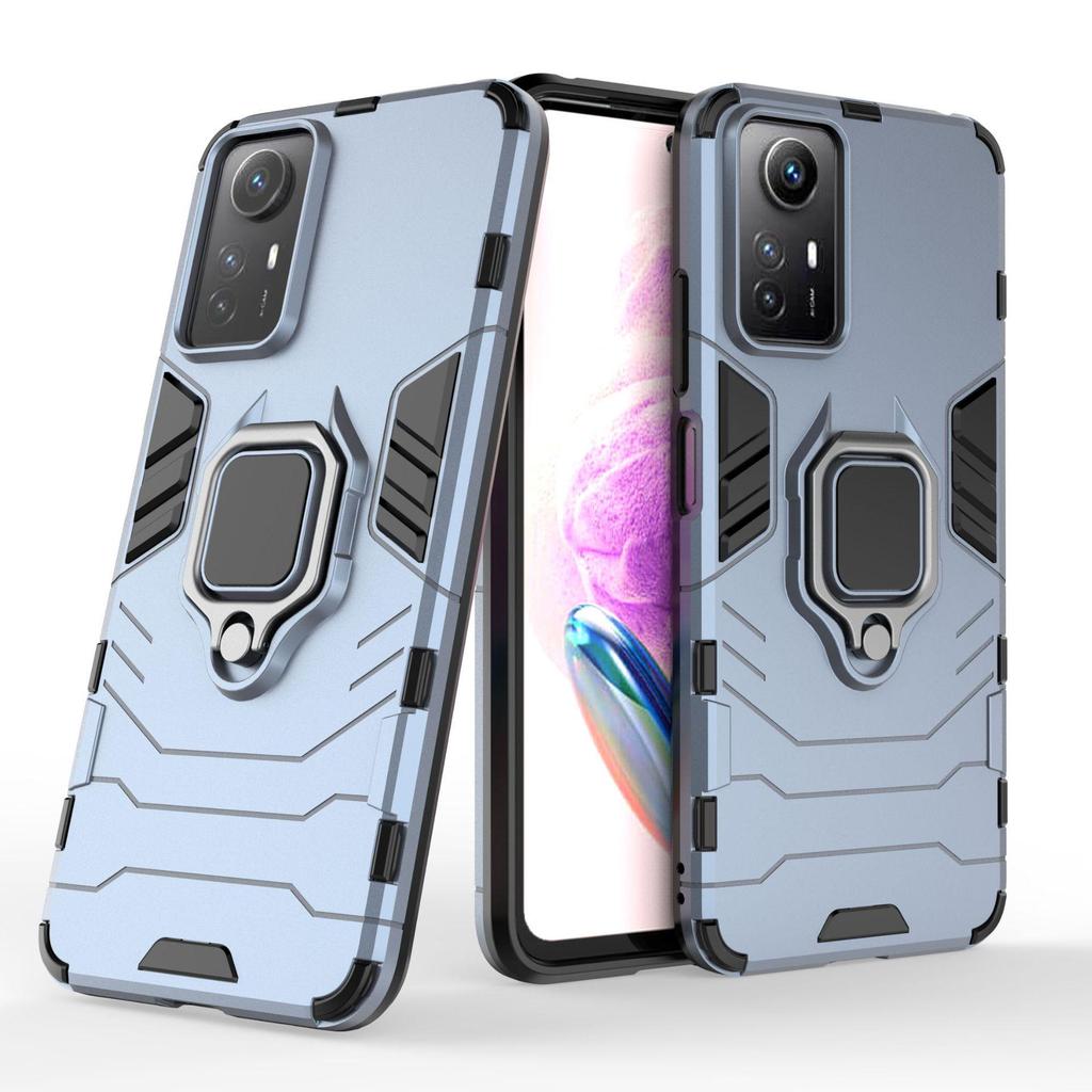 Redmi Note 12S 4G Car Finger Ring Case - Black Panther Edition