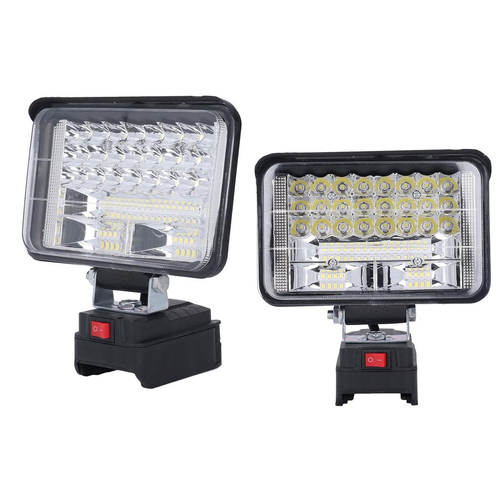 LED Work Light CordlessHandhelp, 20V Battery, 48W 6800LM Super Bright Illumination Wide Beam Flood Lamp,   Two USB Charging Port for Outdoor