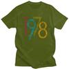 Colorful Vintage 1978 T Shirt for Men Pure Cotton Urban 42 Years Old T-shirt  Short Sleeve 42nd Birthday Gift Tee Tops Clothing