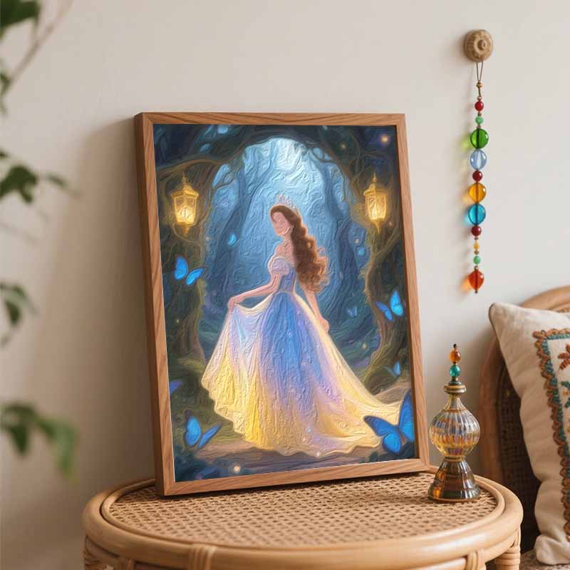 Disney Princess Fairy Forest Oil Painting Hand Painting Coloring Painting Handmade Diy Home Decoration Gift