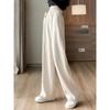 Autumn Winter Women High Waisted Wide Leg Pants for Women New Loose Straight Leg Casual Long Pants Plus Size Fashion Elegant Simple Trousers 2355
