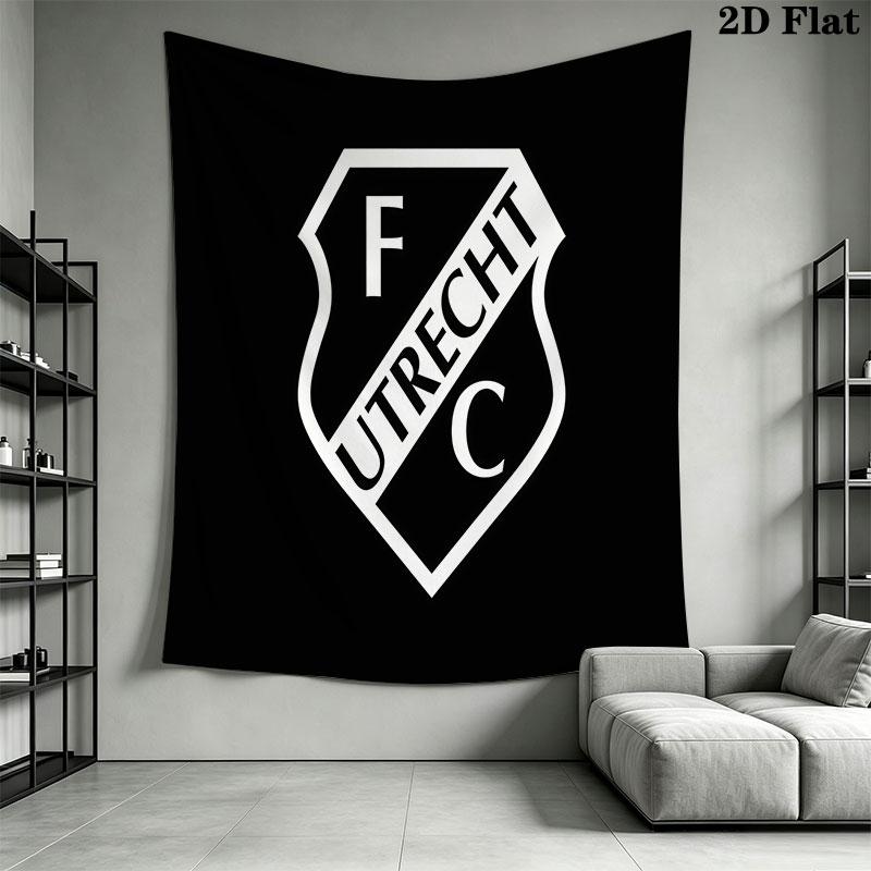 FC Utrecht Wall Hanging Printed Fabric Blanket Decorative Tapestries for Bedroom Living Room Home Decor
