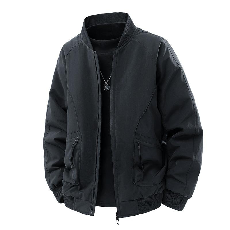 Down Jacket% White Duck Down Men's Winter Anti-wrinkle Flying Baseball Collar Jacket Men's Cold-resistant Jacket