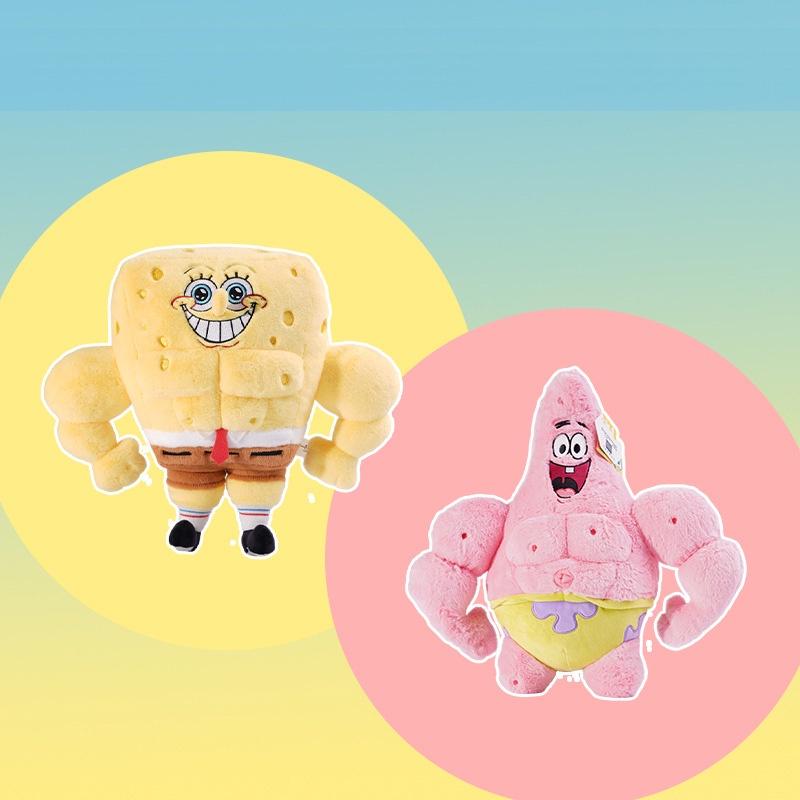 New Authentic Spongebob Muscle Plush Toy For Fitness Enthusiasts Gift Wholesale