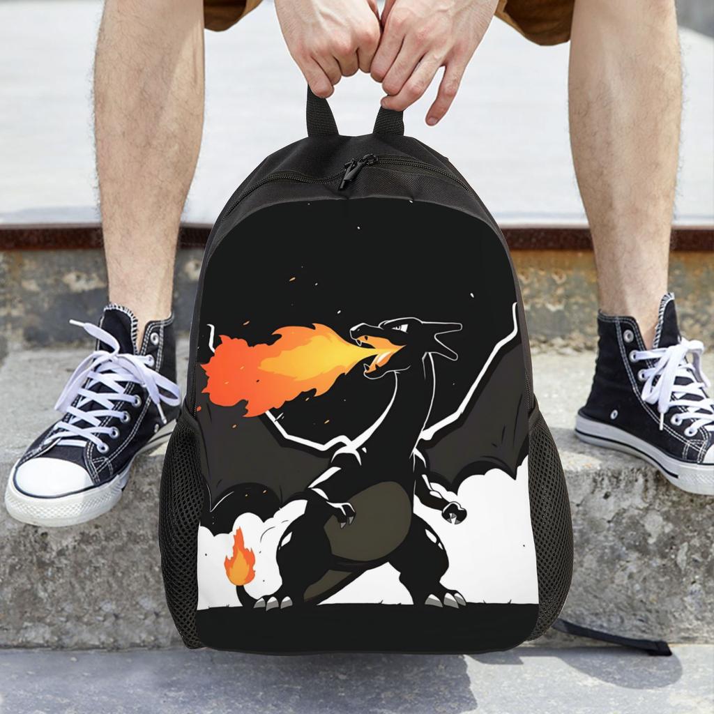 Fashion Backpacks Pokemon Backpack Daypack Charizard Mochila Travel Large Capacity Rucksack