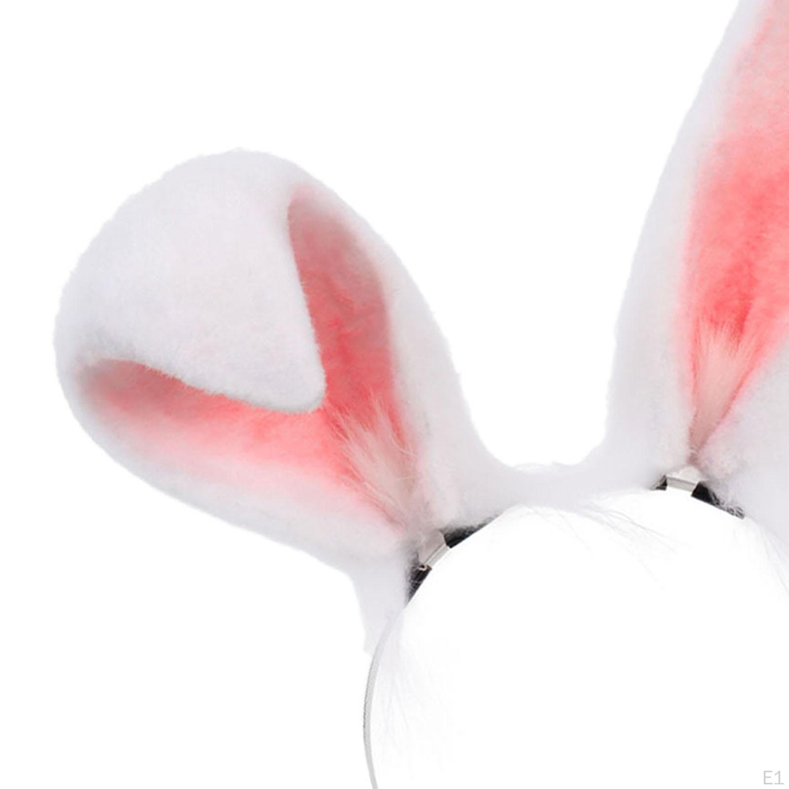 Повязка на голову с кроличьими ушками в виде животных — фото 2