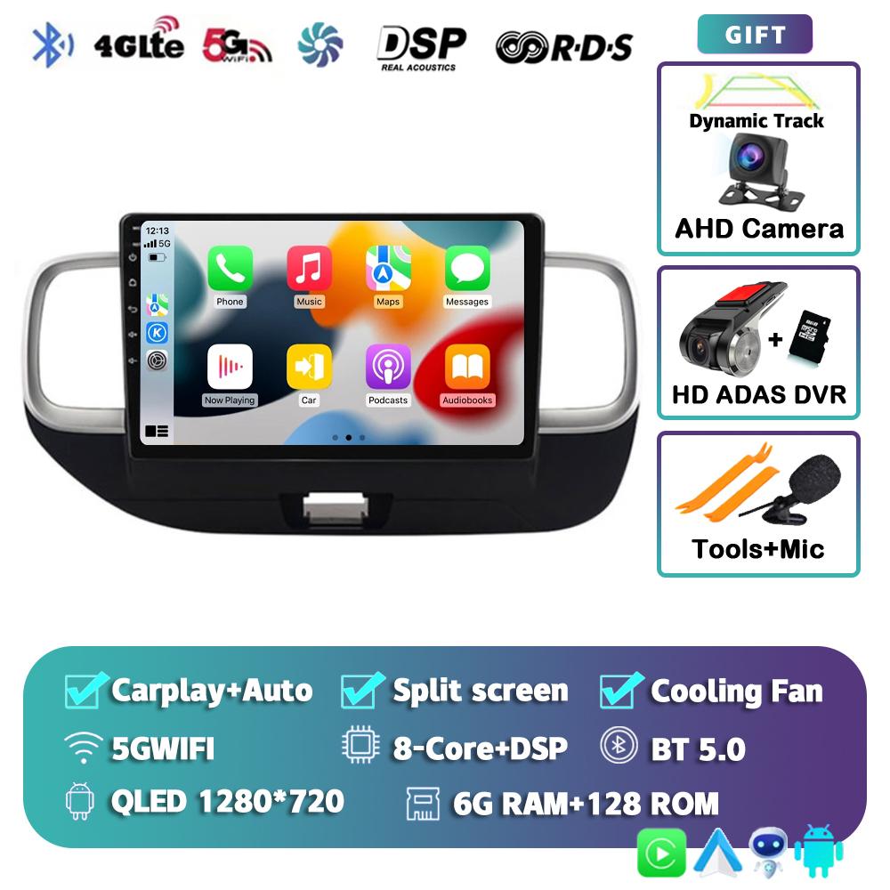Android 14 Carplay Auto For HYUNDAI Venue 2019 2020 Car Radio Autoradio Multimedia Video Player GPS Navigation Stereo 2din Dvd