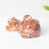 Crystal Resin Fish Figurine With Cute Animal Design For Car Interior And Home Decor