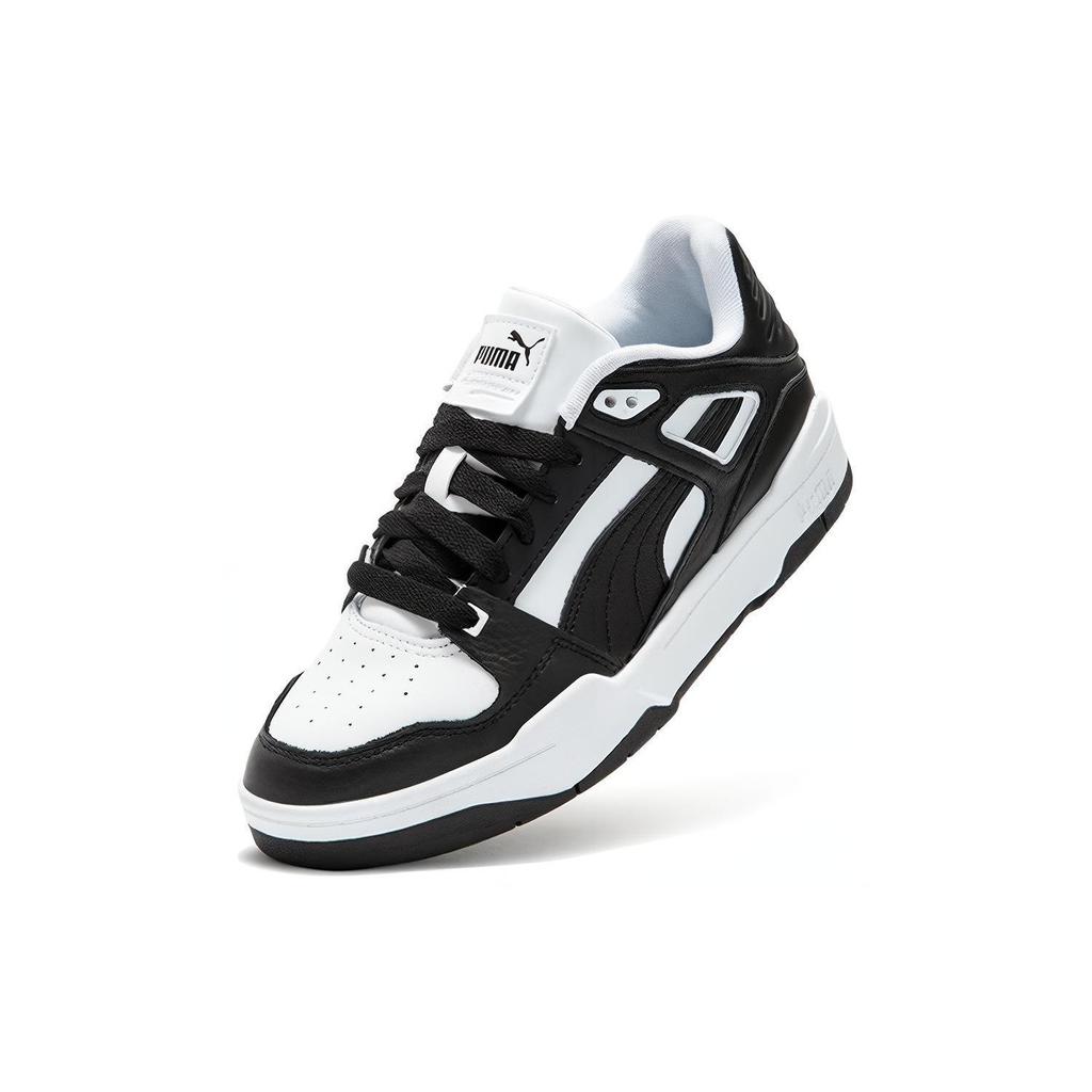 Puma Tessuto in Pelle Slipstream Pelle Sintetica Antiscivolo Resistente all'Usura Sneakers Basse Sneakers Unisex Nero Bianco 387544-26