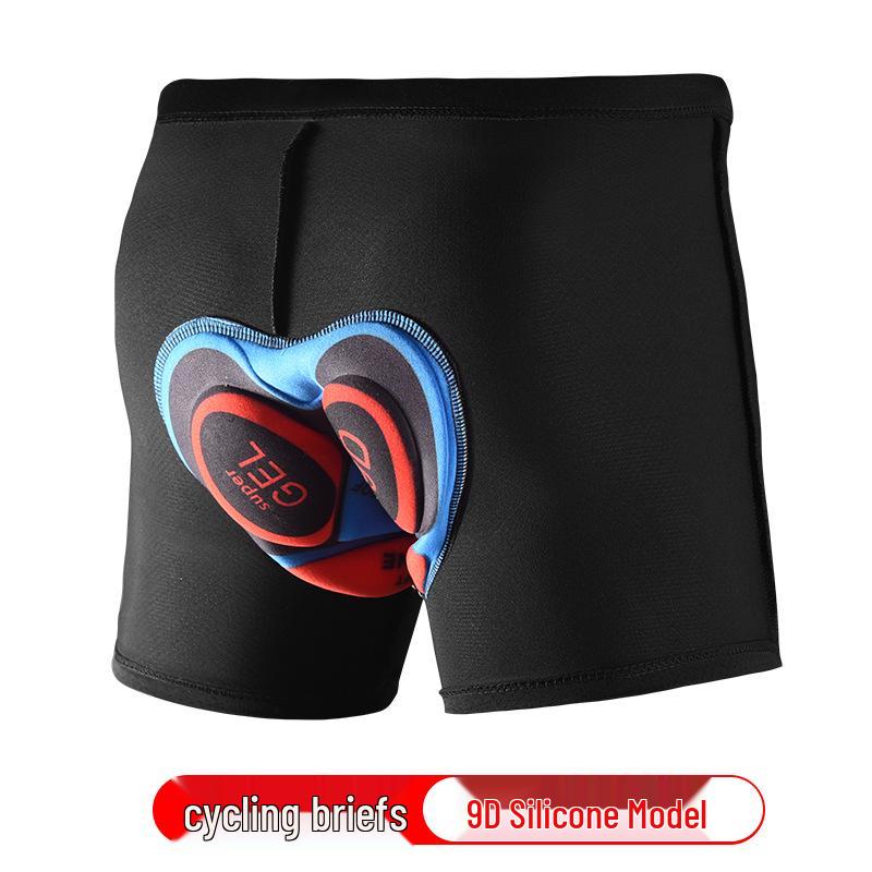 Unisex Cycling Underwear with Thick Silicone Seat Pad, Quick-Dry, All-Season MTB/Road Shorts