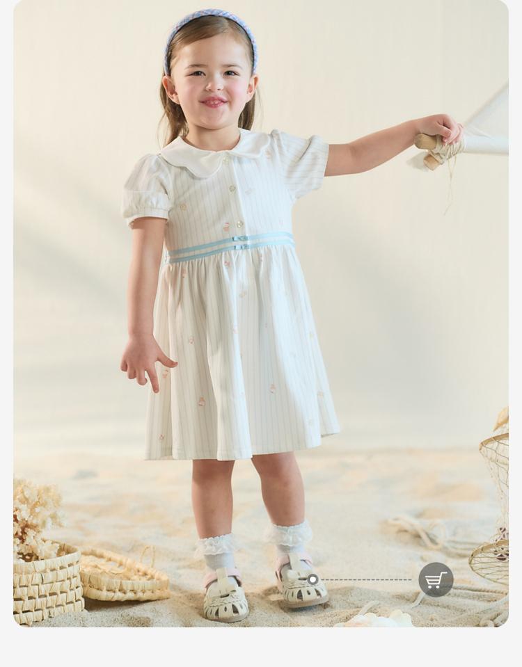 David Bella Children's Knitted Dress Summer Dress New Girls' Stylish Skirt Baby Thin Casual Skirt