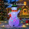 4.9FT Xmas Holiday Inflatable Yard Decor LED Snowman Candy Cane Gift Christma Home Decoration Ornament Festive Toy Gift Supplies