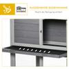 Wooden Rabbit Hutch, Guinea Pig Cage, with Wheels, Run, Slide-Out Tray, Ramp