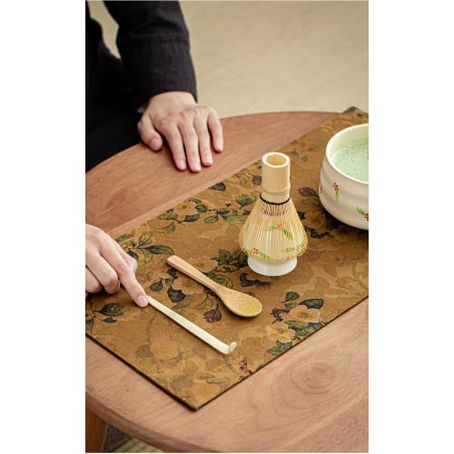 Hyakubontate Teseremoni Redskapssett med Matcha Visp - 4-delers sett med Chasen Holder, Chashaku og Chasaju (Teskje) - Det perfekte oppsettet for Pr